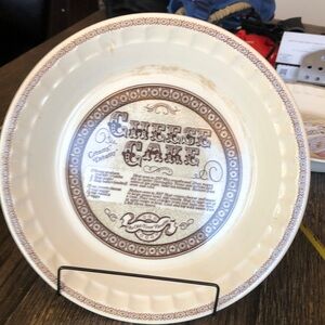 vintage royal china cheesecake 11” pie plate made in USA